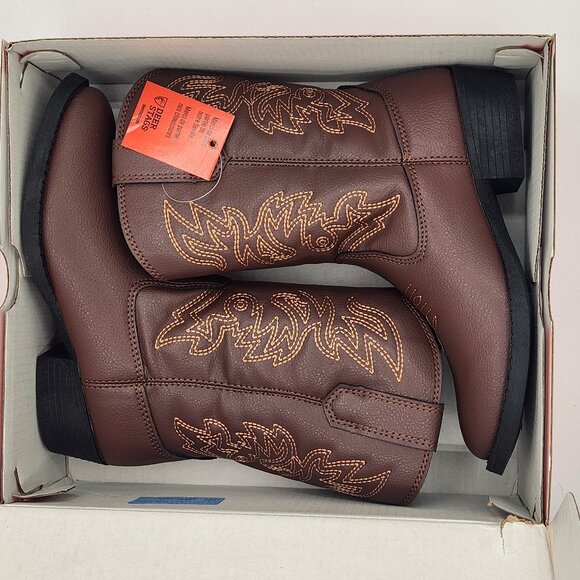 NWT - Deer Stags Ranch Kids' Cowboy Boots - Size 12 - UNISEX - Picture 3 of 6